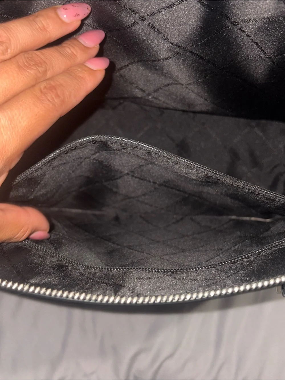 Michael Kors Gray and Black Signature MK Tote